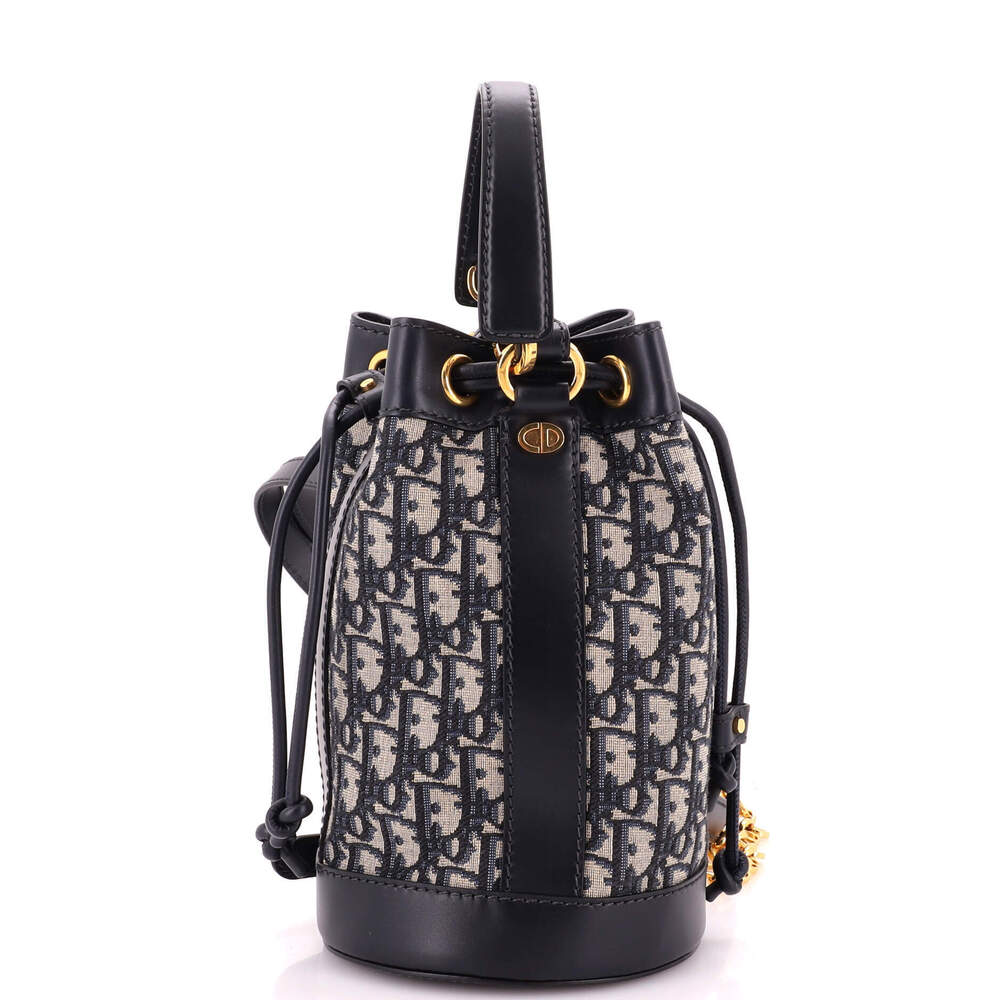 Christian Dior Small Drawstring Backpack Oblique Canvas
